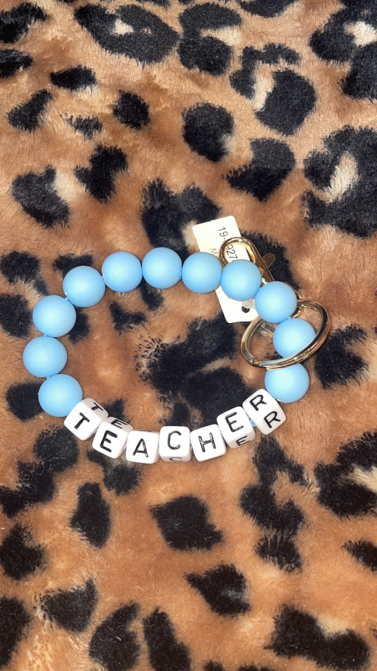 Teacher Silicone Ball Keychain