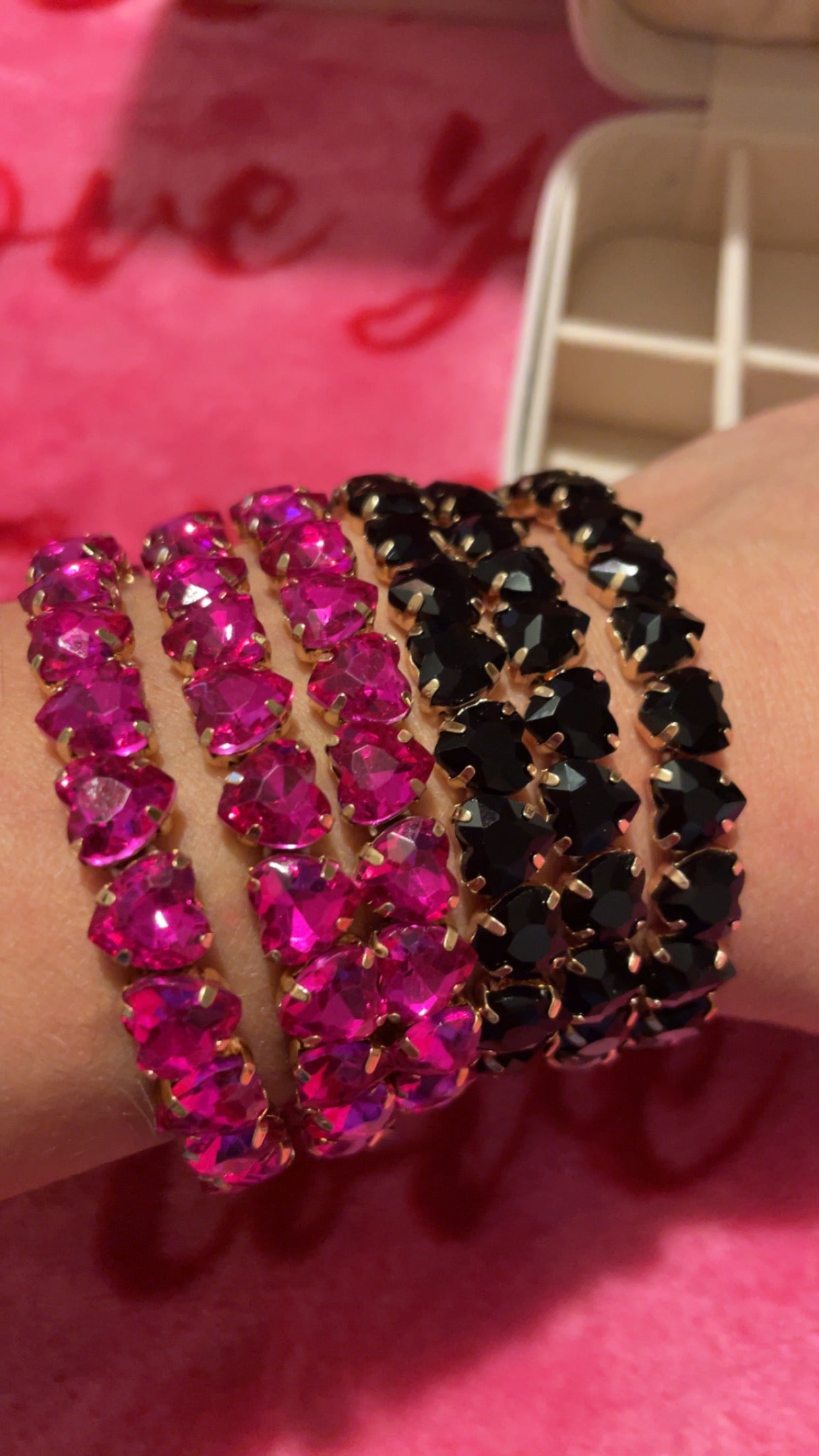 Heart Gem Stretch Bracelets