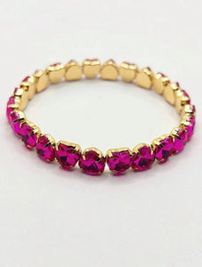 Heart Gem Stretch Bracelets