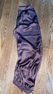 Satin Cargo Pants