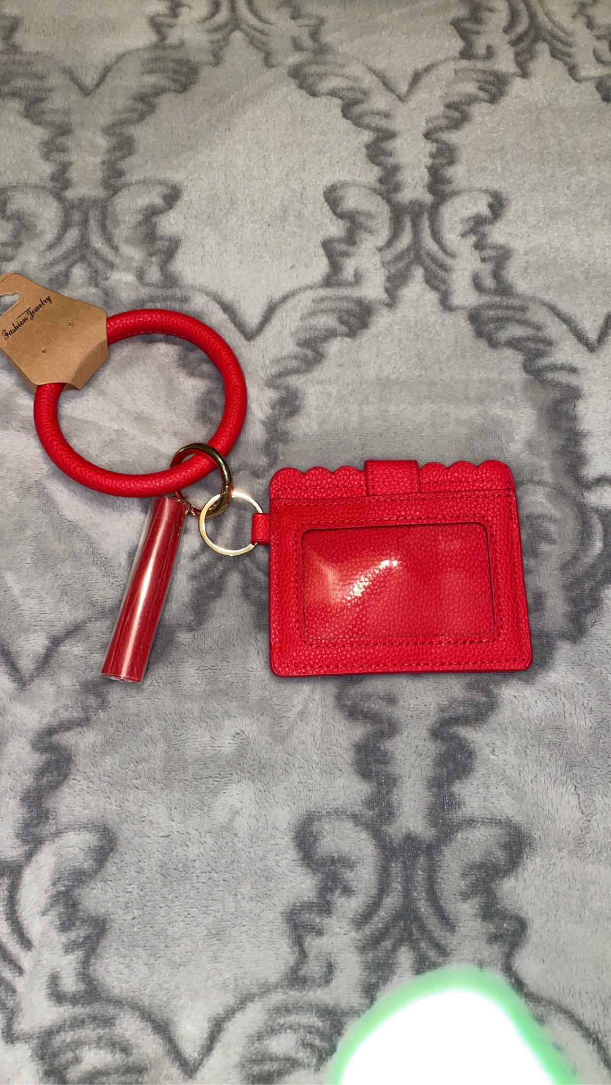 Red Cardholder Keychain