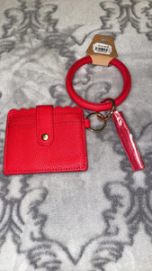 Red Cardholder Keychain