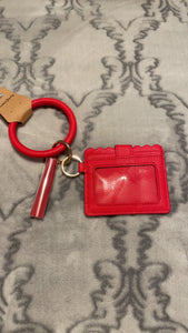 Red Cardholder Keychain