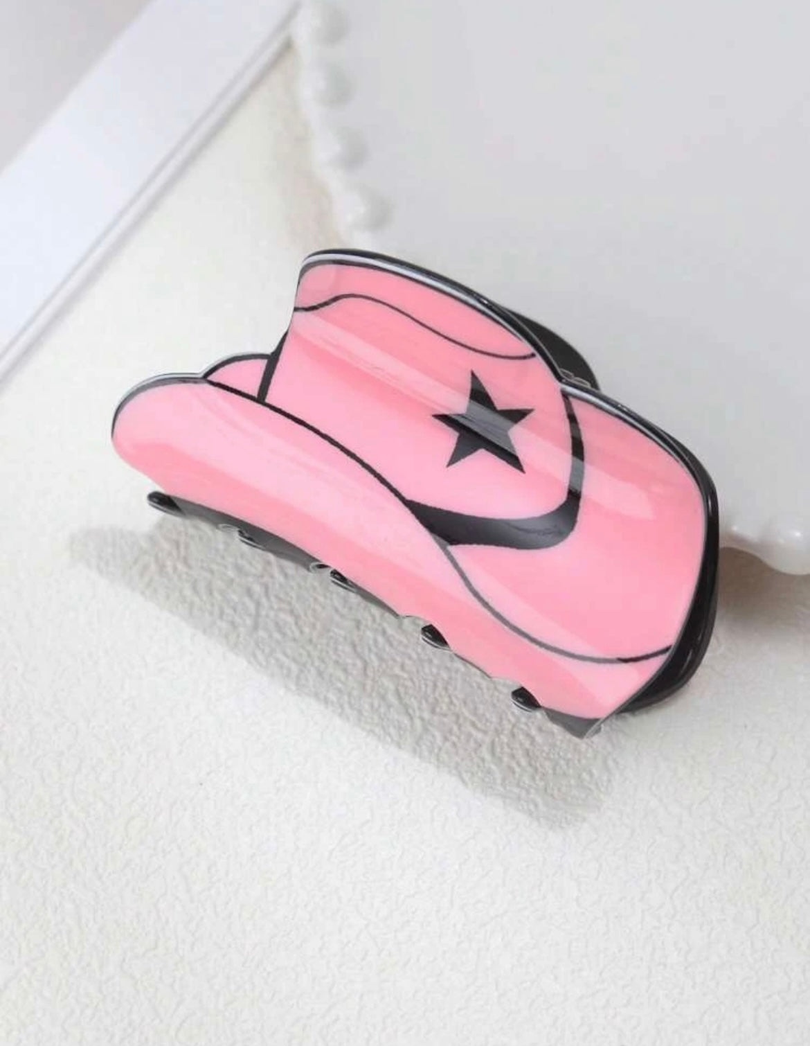 Star Cowgirl Hat Claw Clip