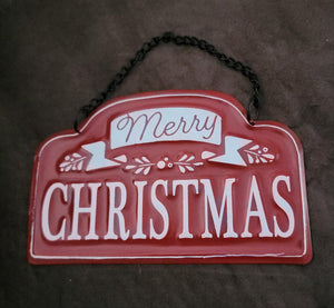 Tin Christmas Signs