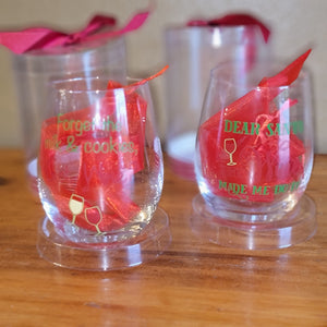 Santa WIne Glasses