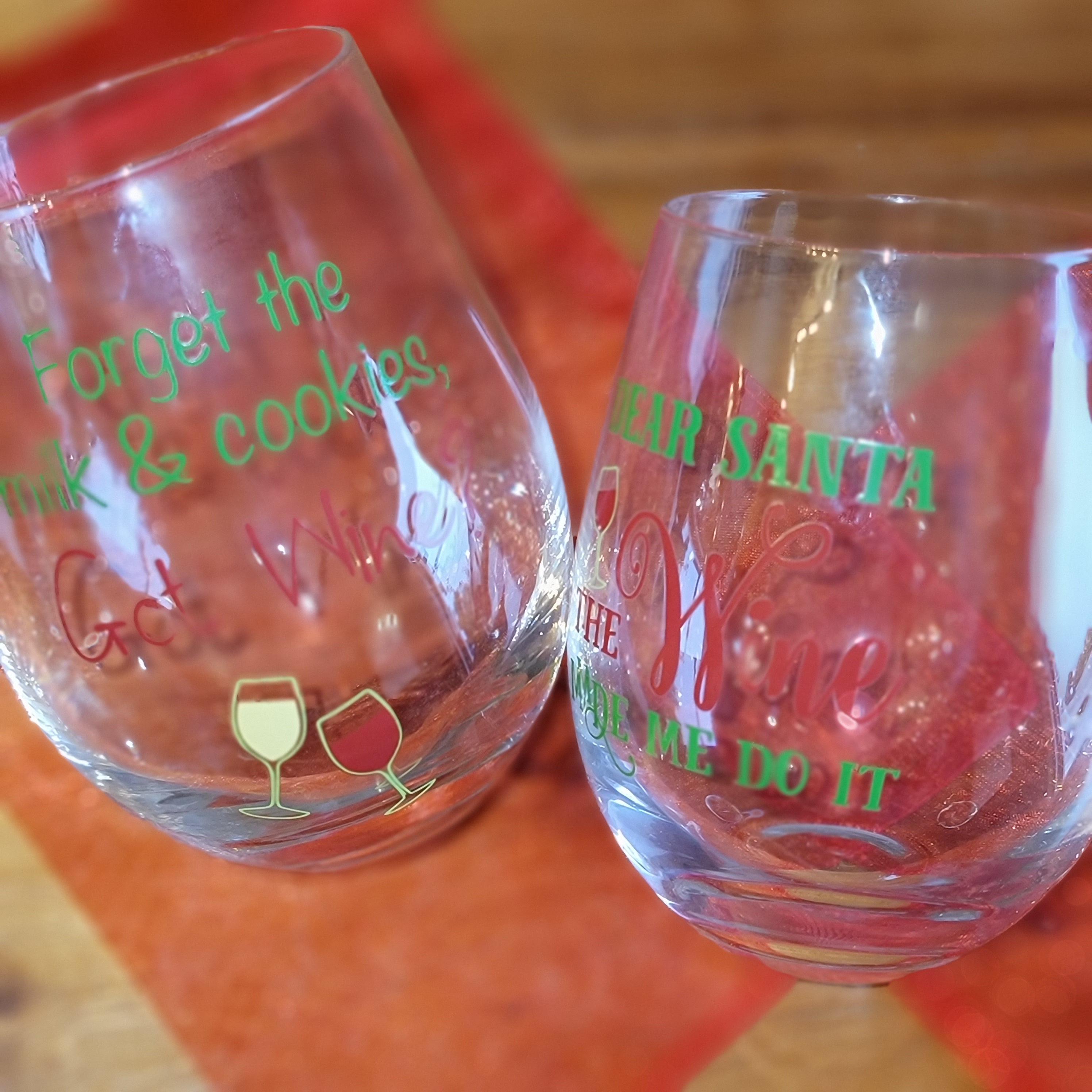 Santa WIne Glasses