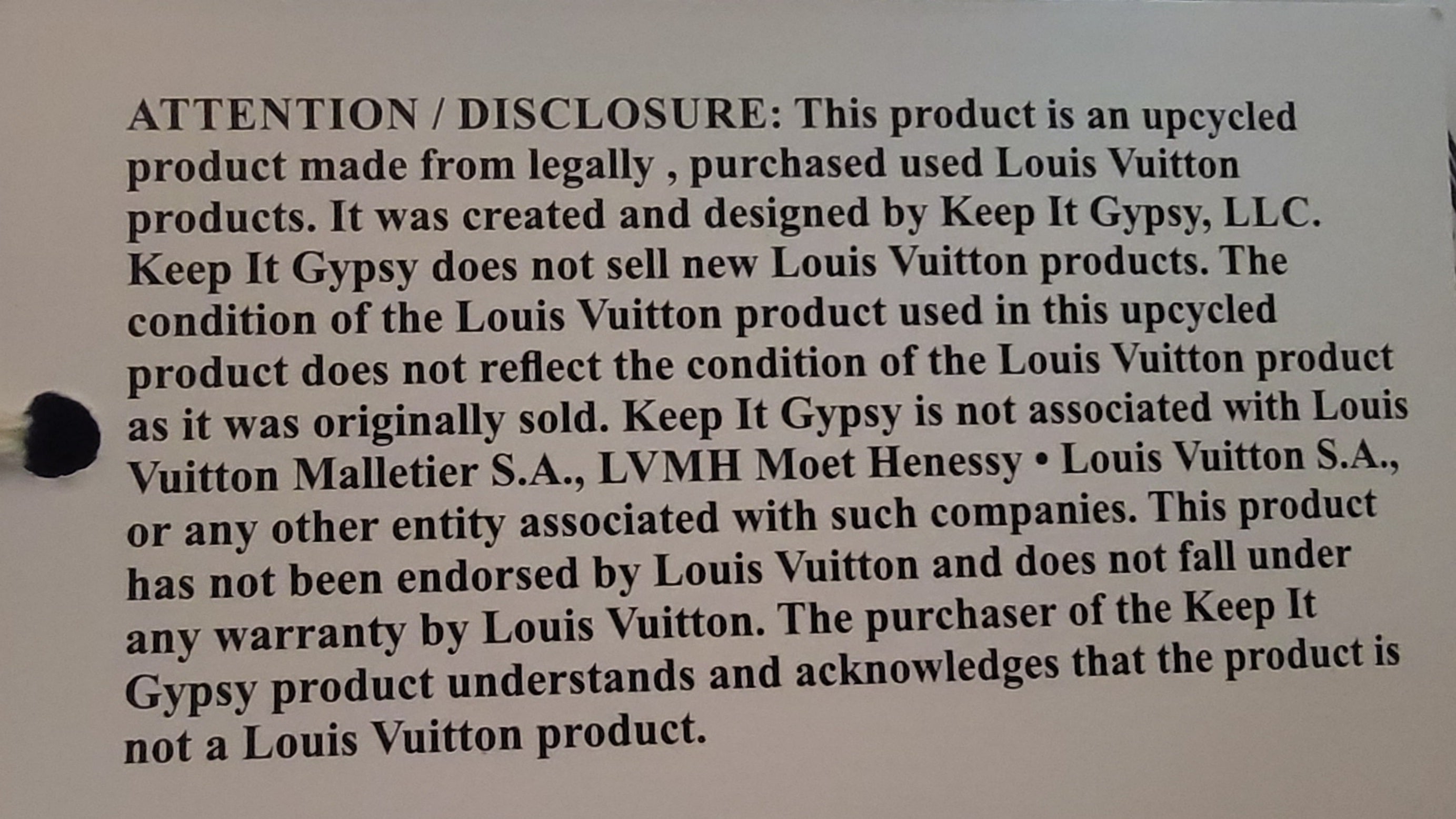 Keep it Gypsy Upcycled LV Caps