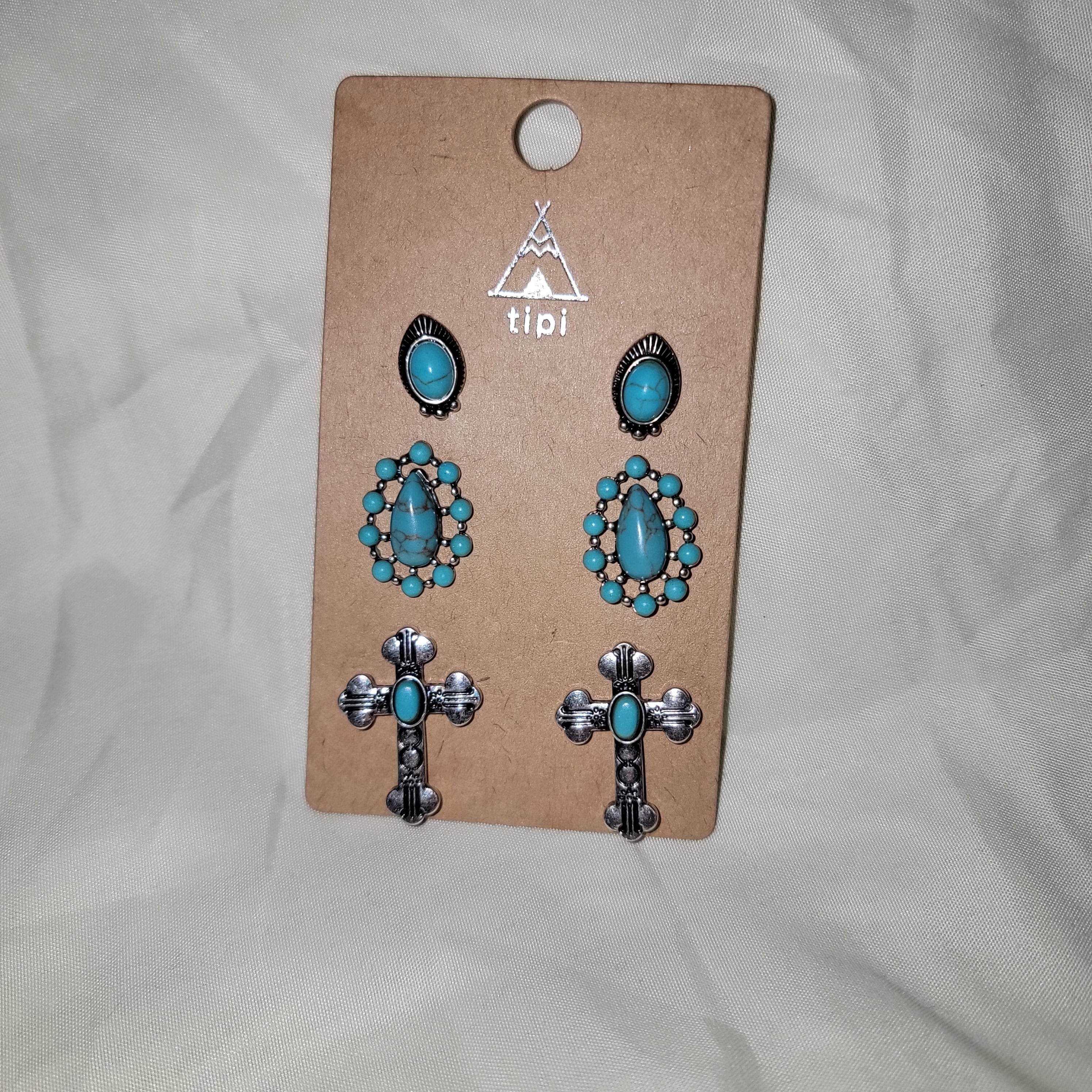 Turquoise Earring Trios