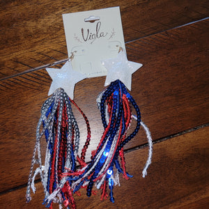 Star Tassle Earrings