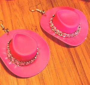 Haute Pink Cowgirl Earrings