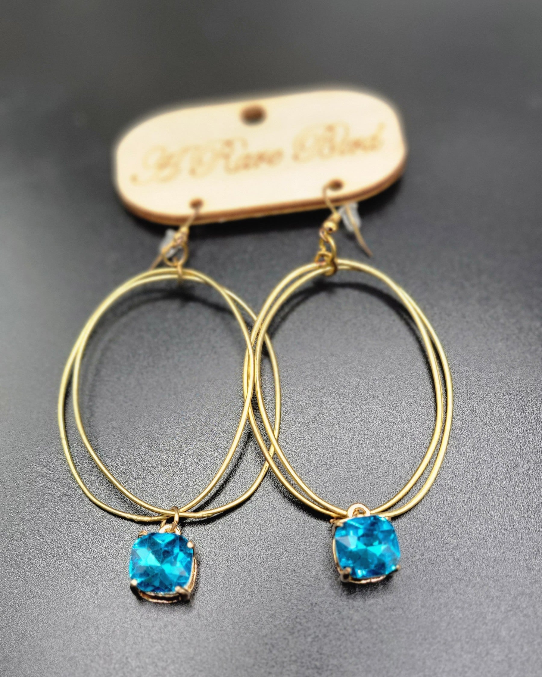 Drop Hoop Earrings