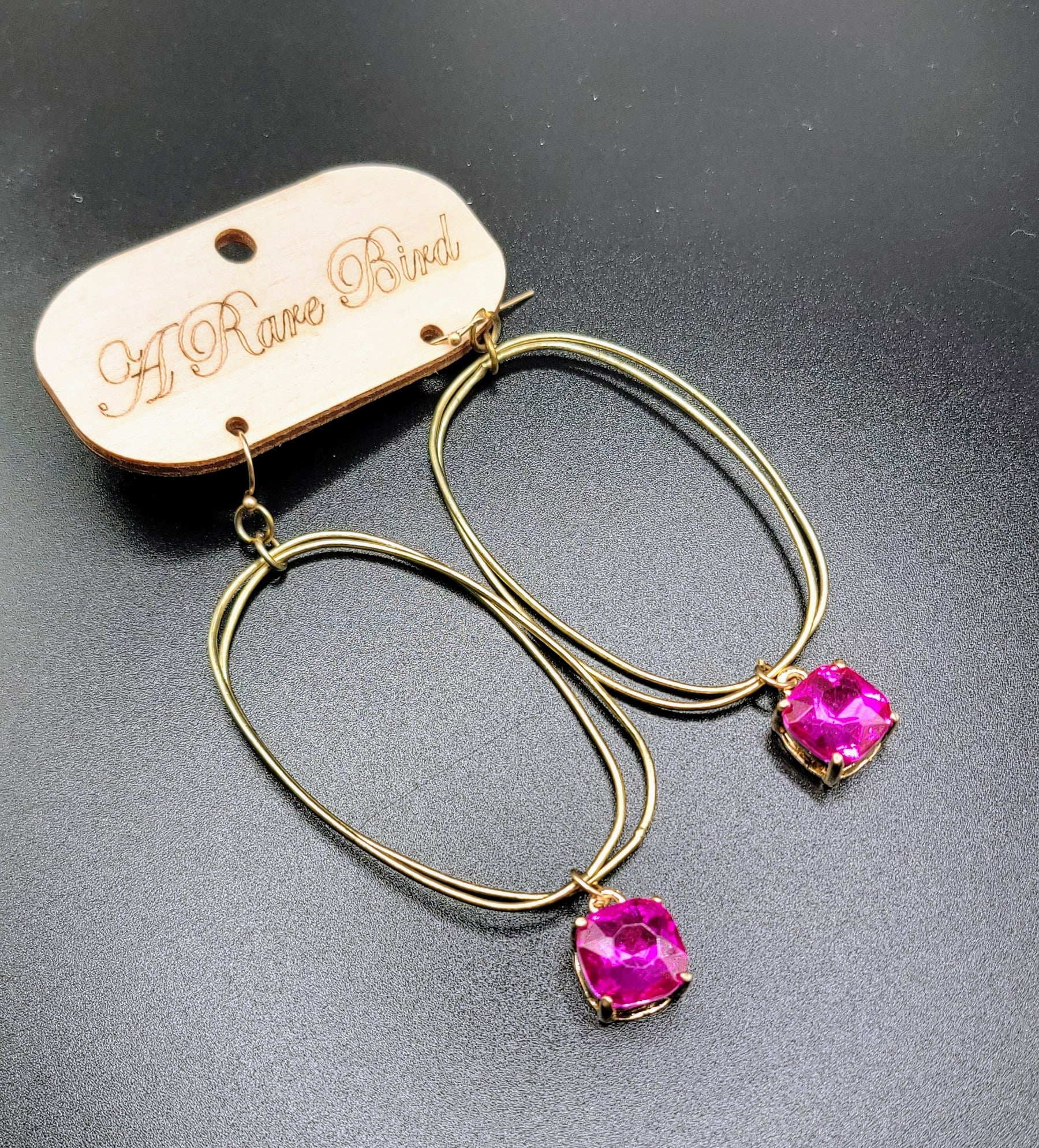 Drop Hoop Earrings