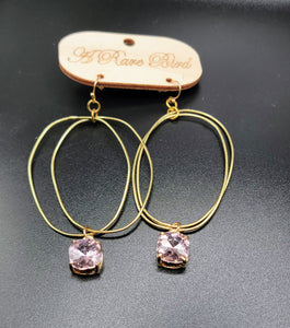 Drop Hoop Earrings