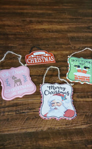 Tin Christmas Signs