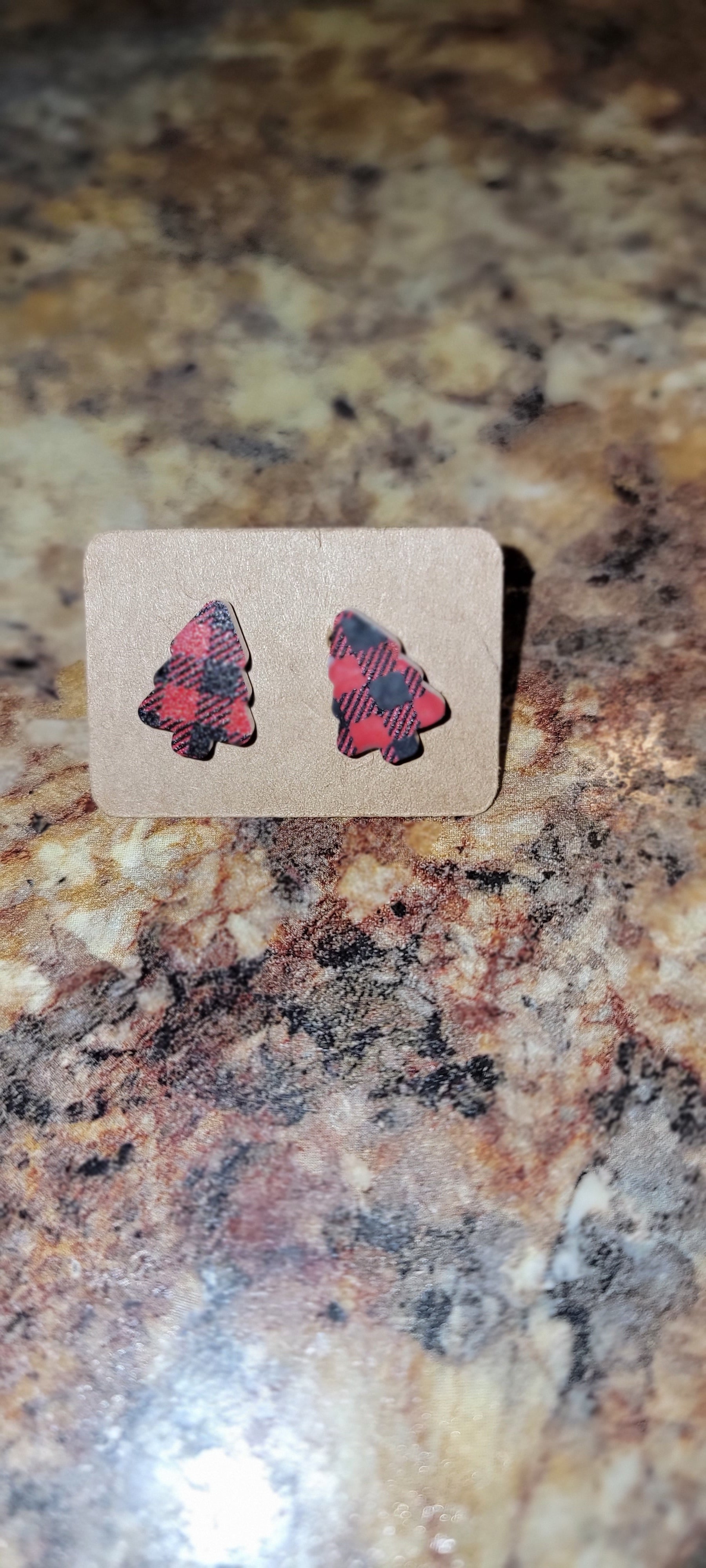 Mini Christmas Tree Earrings