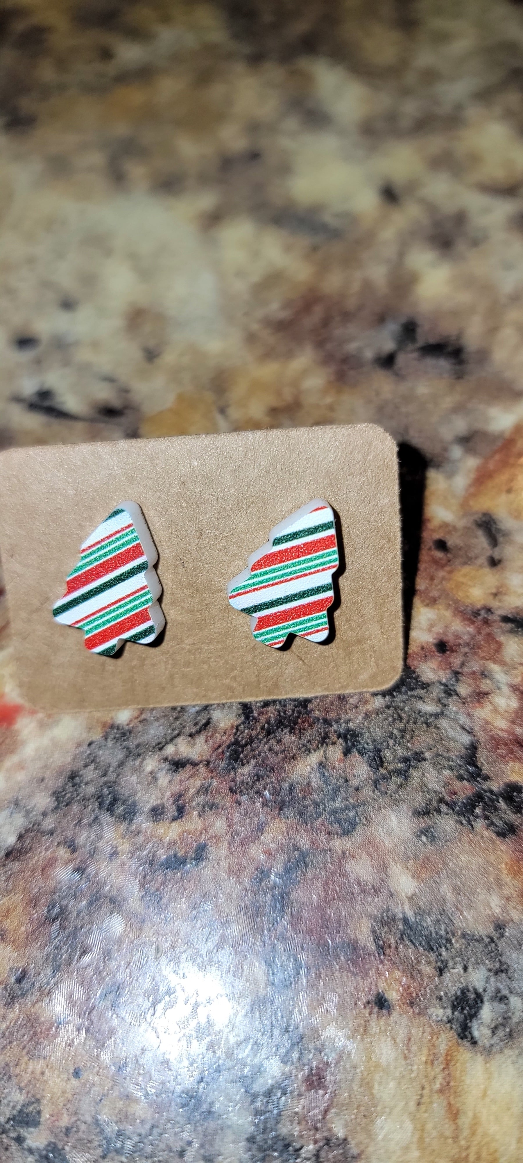 Mini Christmas Tree Earrings