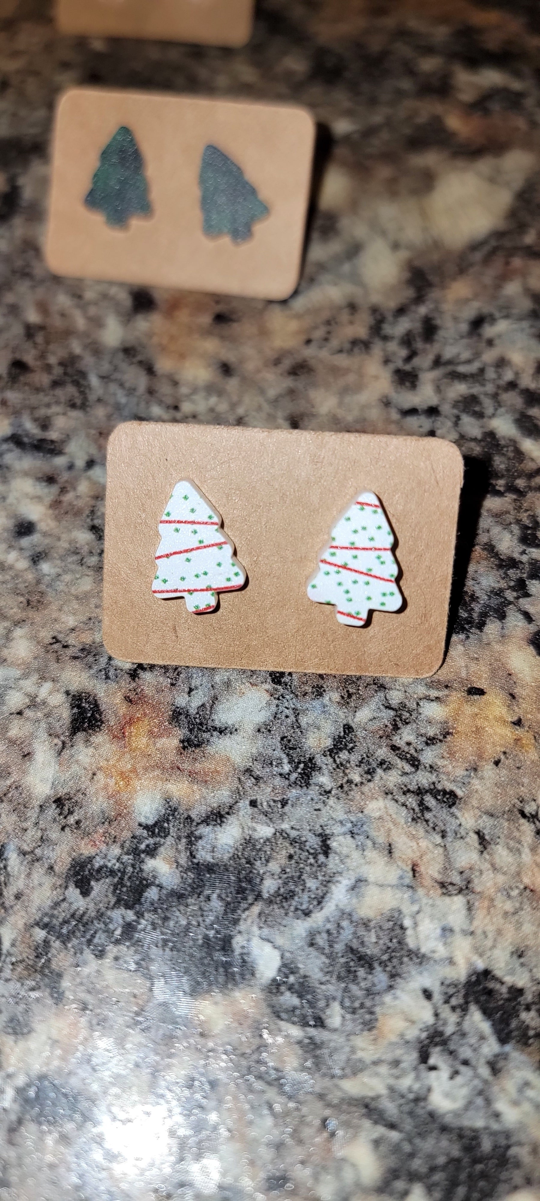 Mini Christmas Tree Earrings