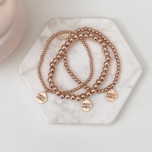 KINSLEY AMELLE-ROSE GOLD DEMI BRACELET STACK