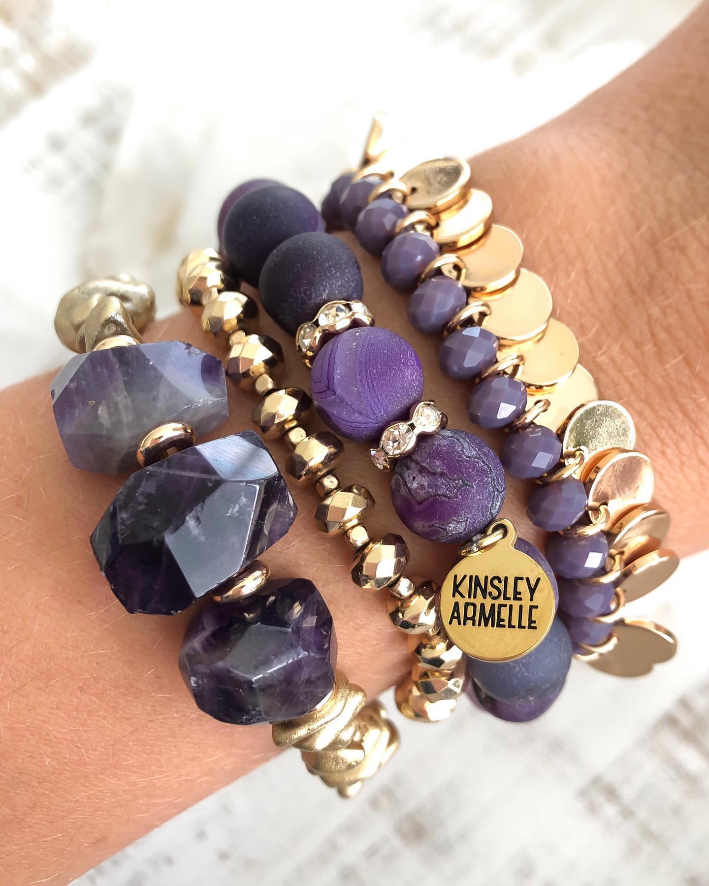 KINSLEY ARMELLE-MERLOT BRACELET