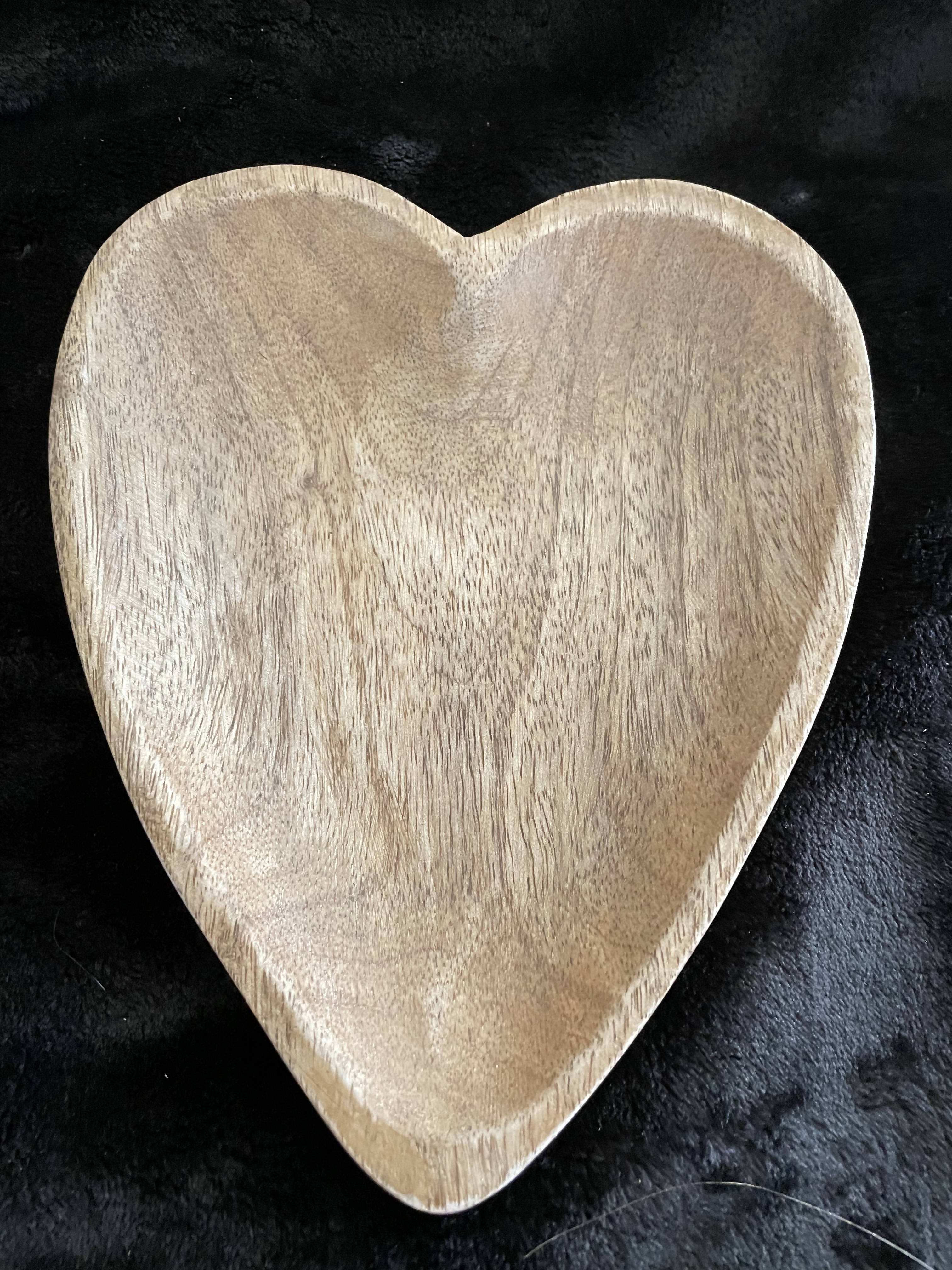 wooden heart tray