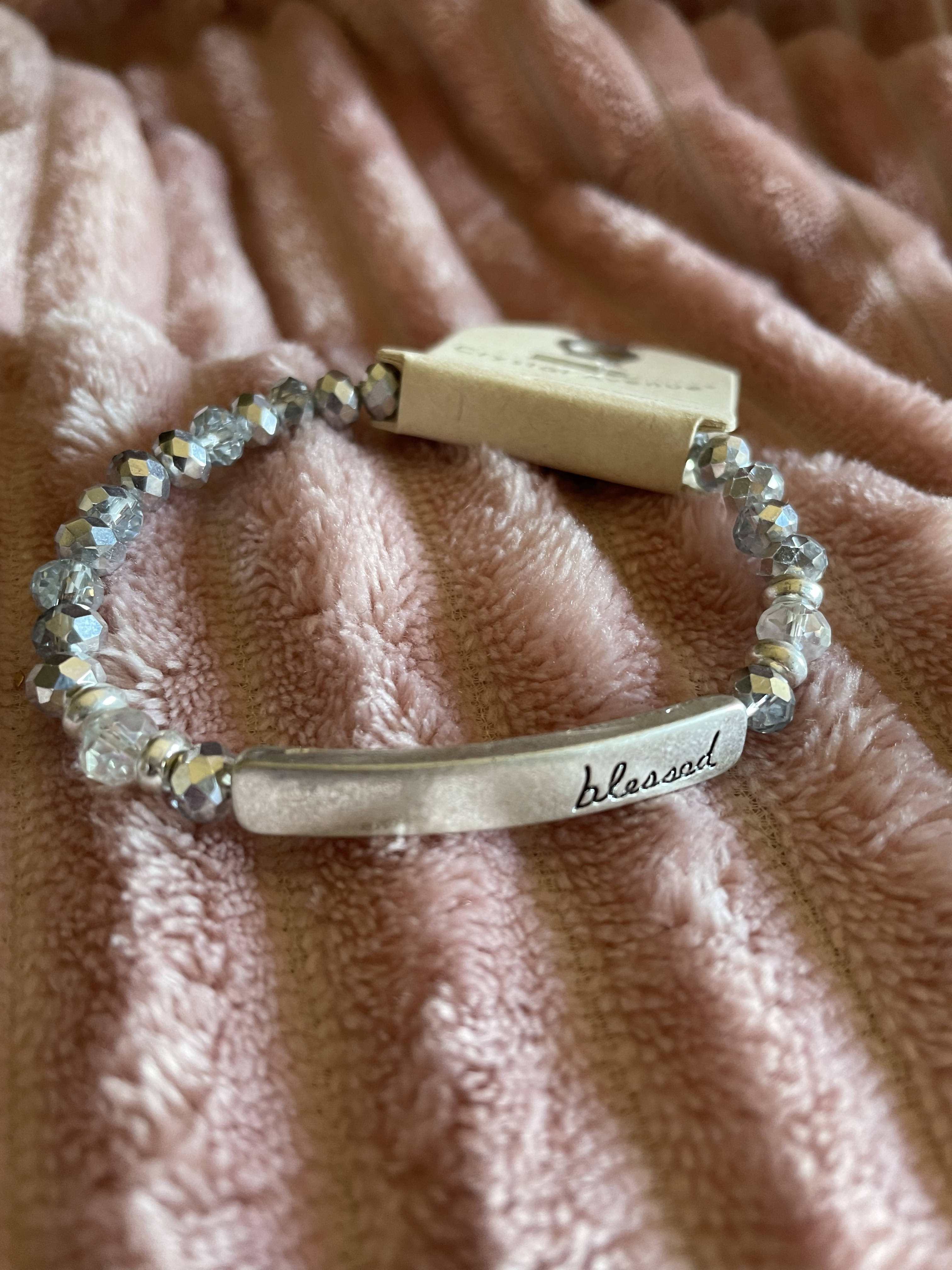 blessed silver bracelet