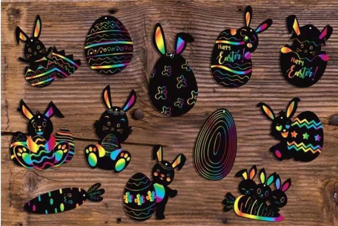 Easter Scratch Art