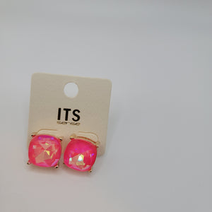 Pink Ice Studs