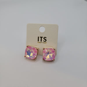 Pink Ice Studs