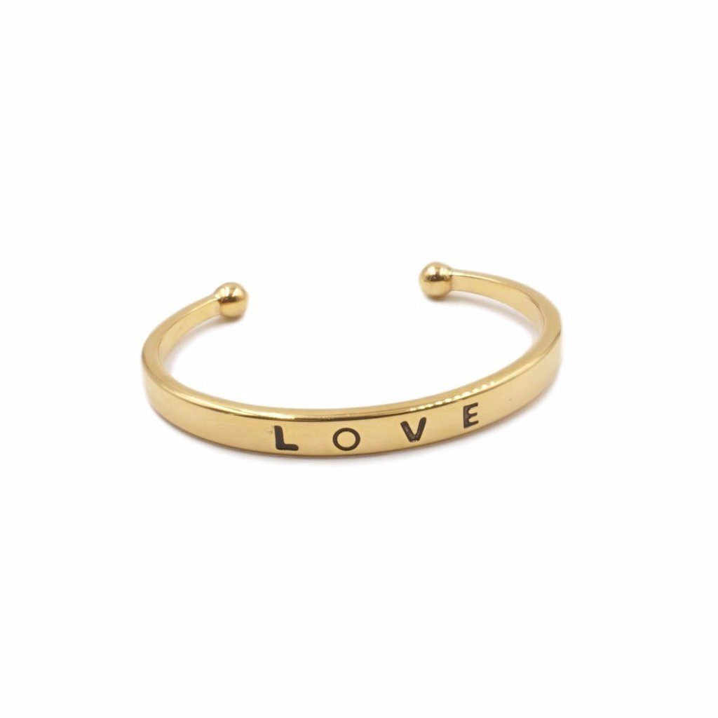 Kinsley Armelle LOVE COLLECTION - GOLD BRACELET