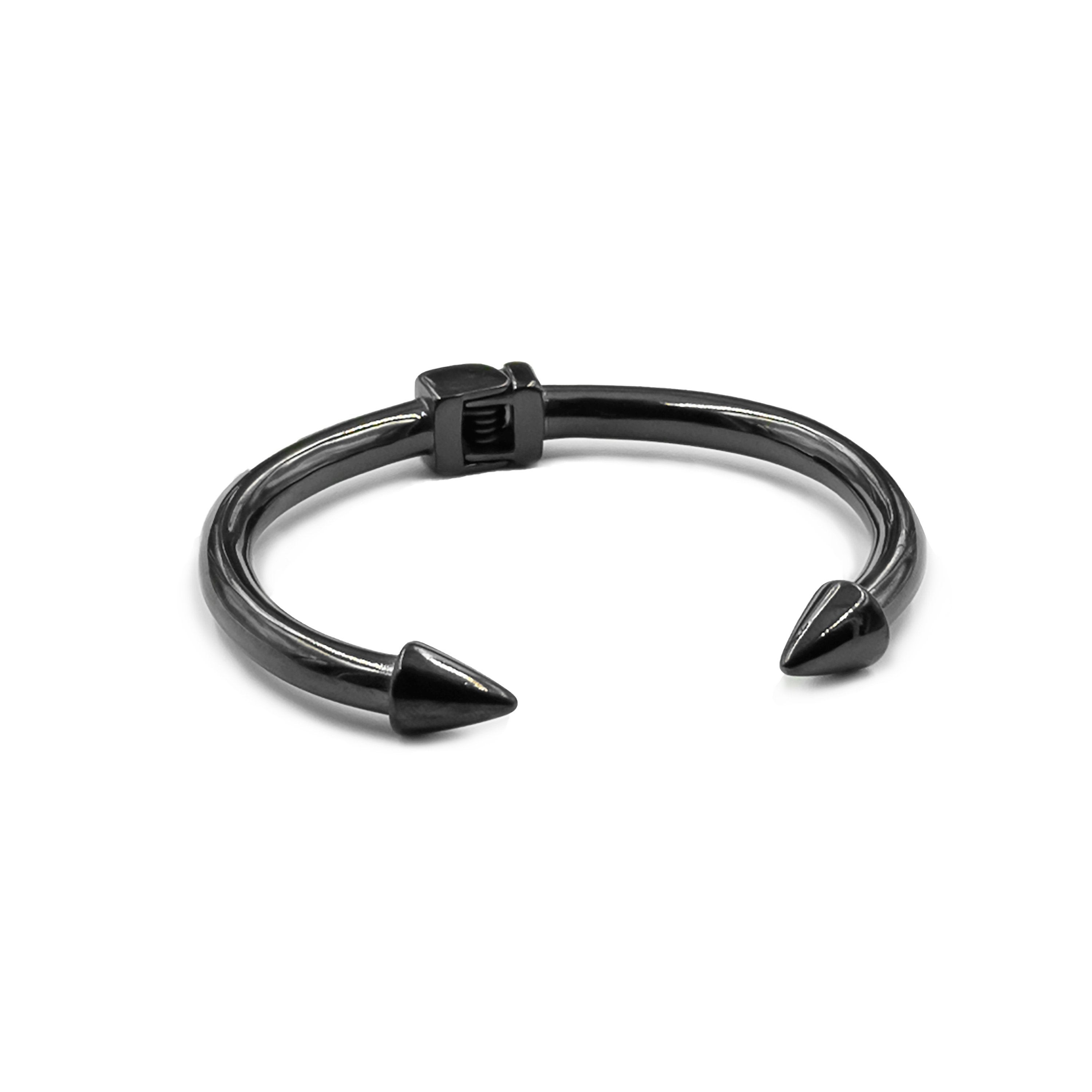 Kinsley Armelle SPIKE COLLECTION - BLACK BRACELET