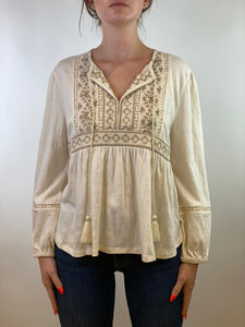 Velvet Yoke Top- Lucky Brand