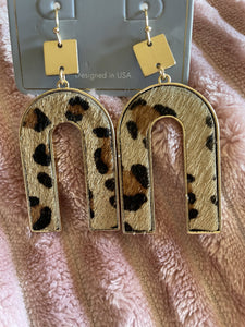 Leopard Gold Earrings