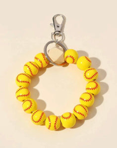 Softball Keychain