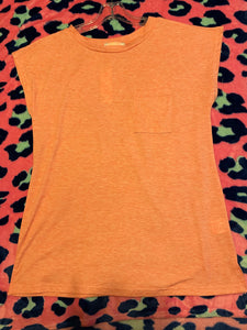 Coral Pocket Tee