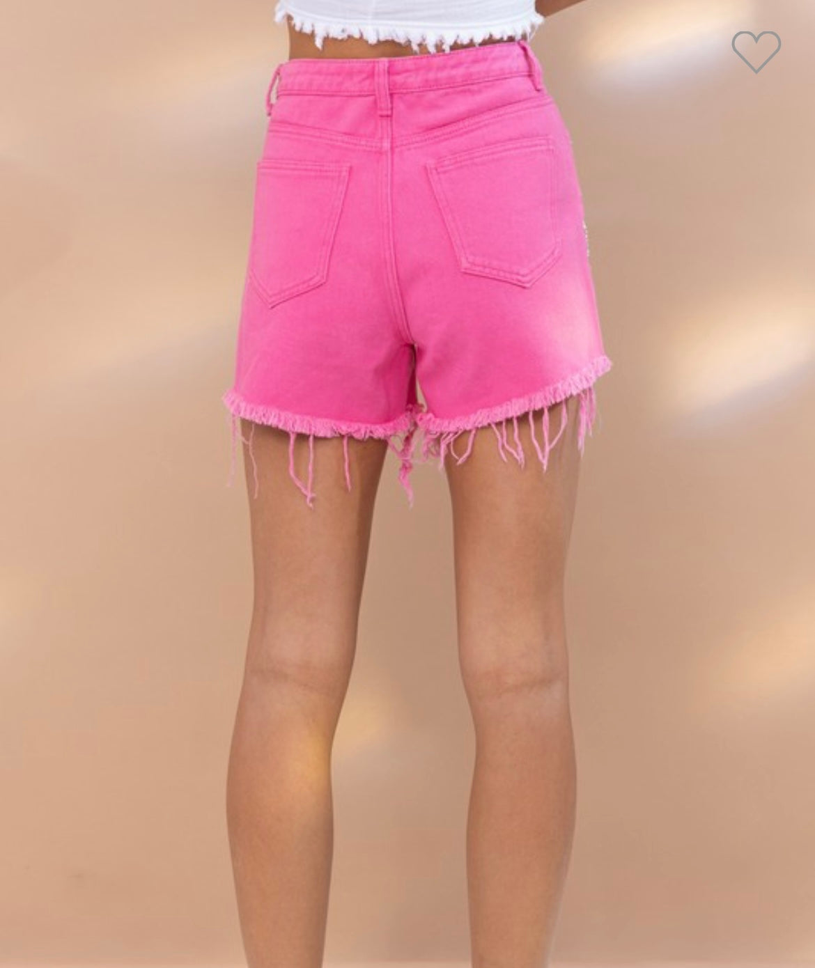 Hot Pink Gem Rhinestone shorts