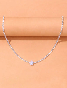 Silver Rhinestone Necklace