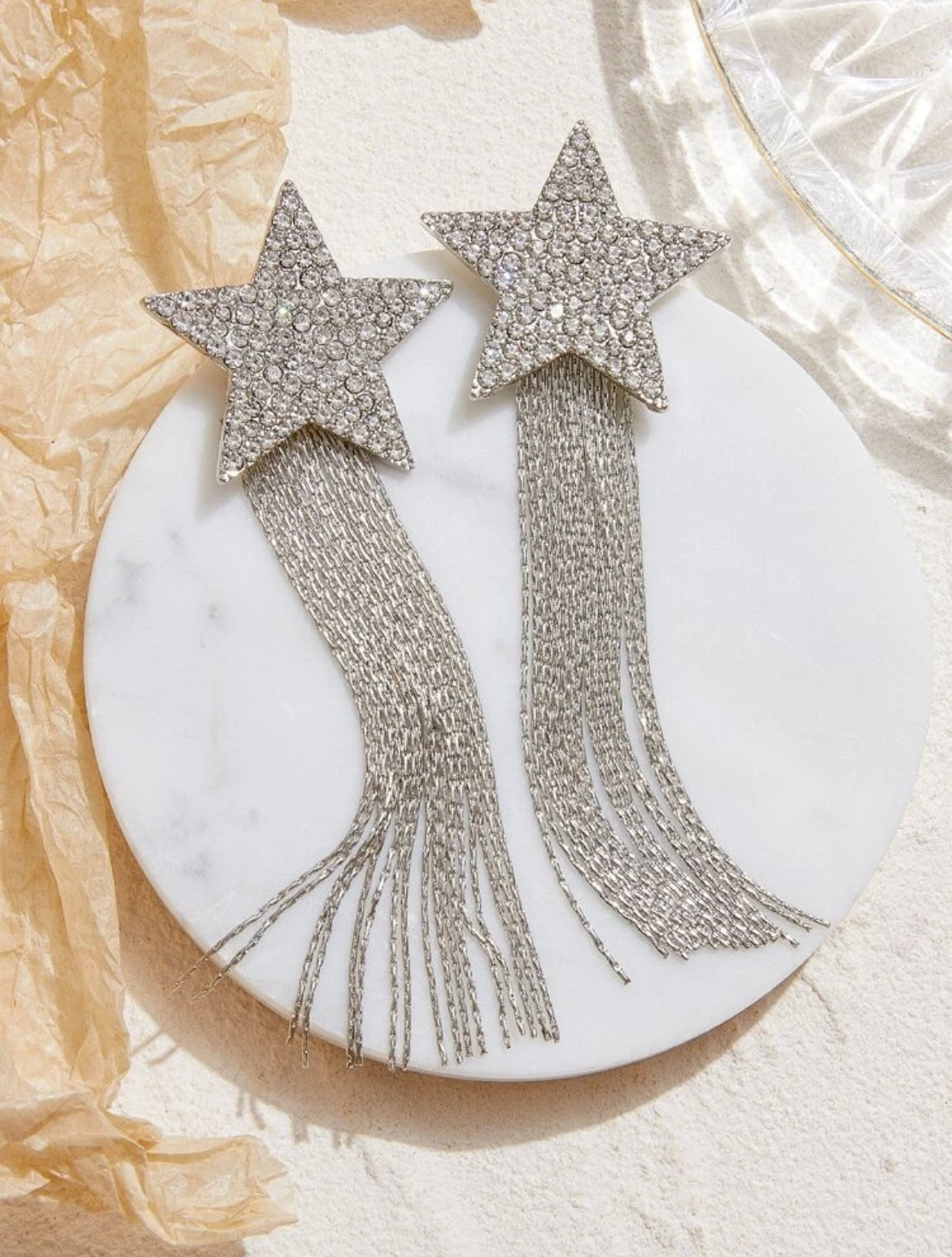 Star Rhinestone Earrings