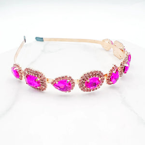 Elegant Fuchsia Headband