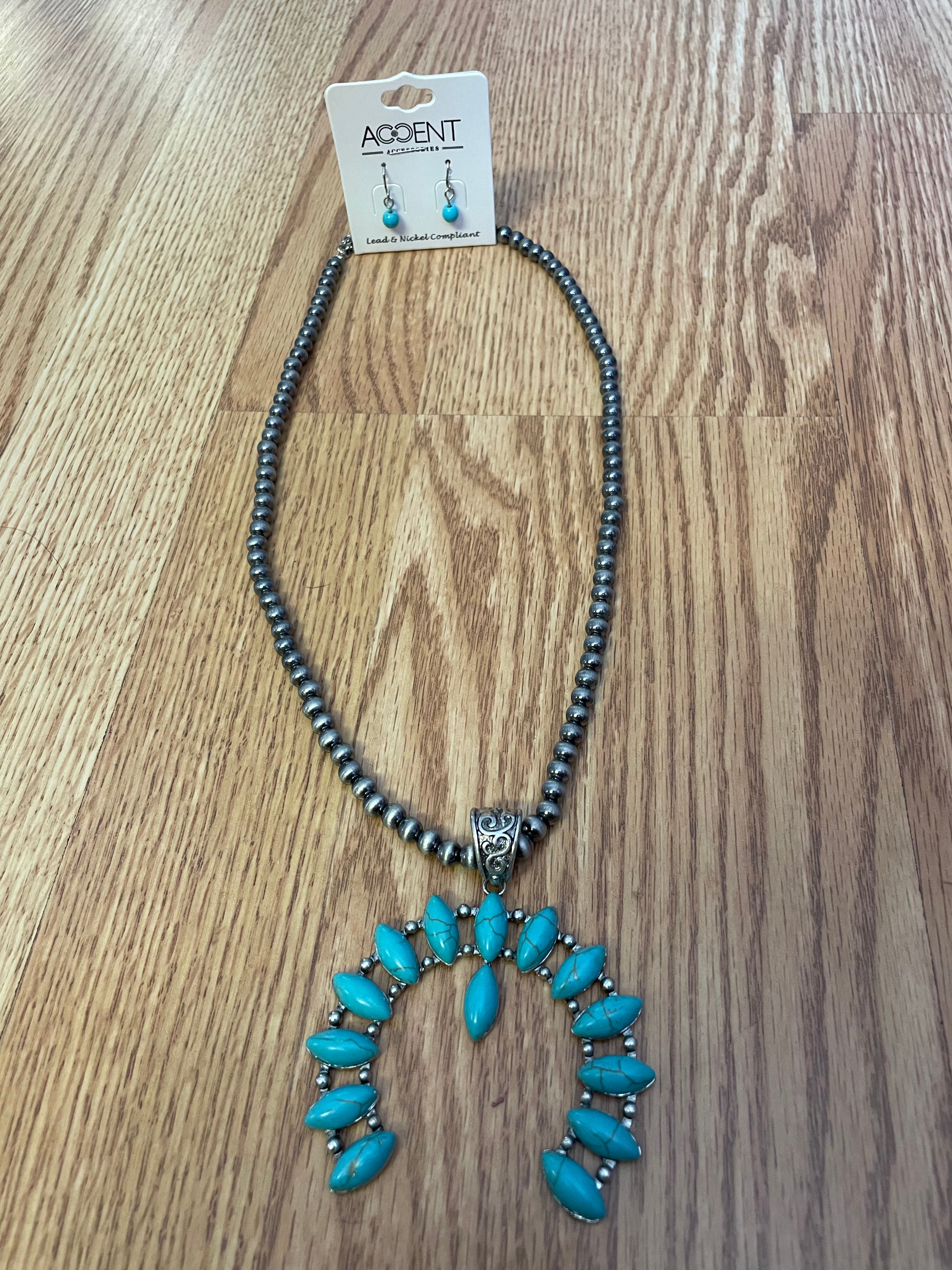 Deep Roots Turquoise Necklace Set