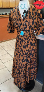 Leopard Wrap Dress