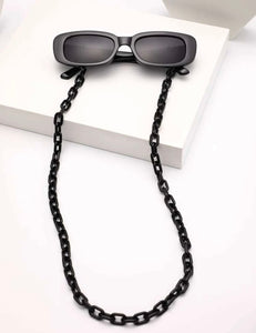 Black Fashion Sunglasses with Chain