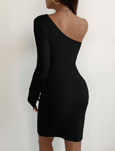 One Shoulder Bodycon Dress