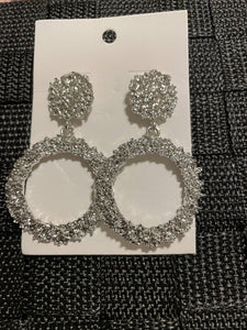 Silver Round Earrings