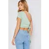 Sage Wrap Crop Top