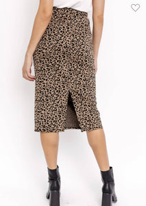 Leopard Pencil Skirt